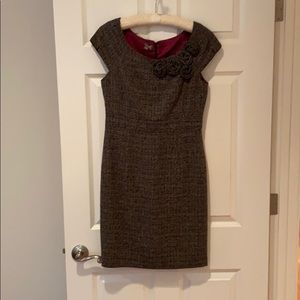 Grey tweed-style dress